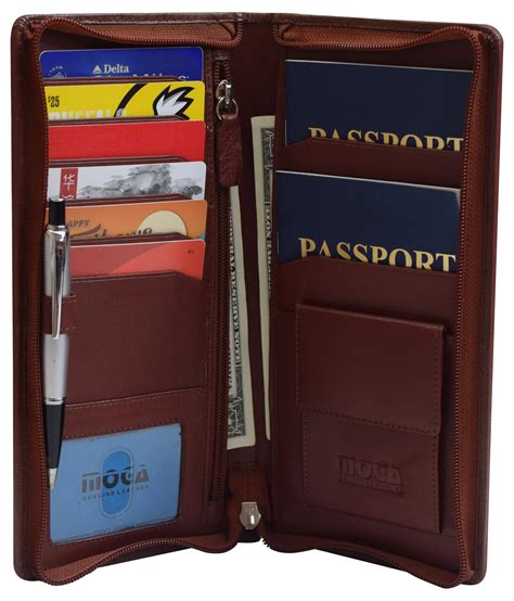 travel wallets and passport holders.